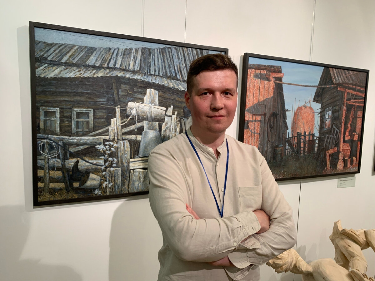 На полотнах Сергея Царева — Казань, Зеленодольск, Север