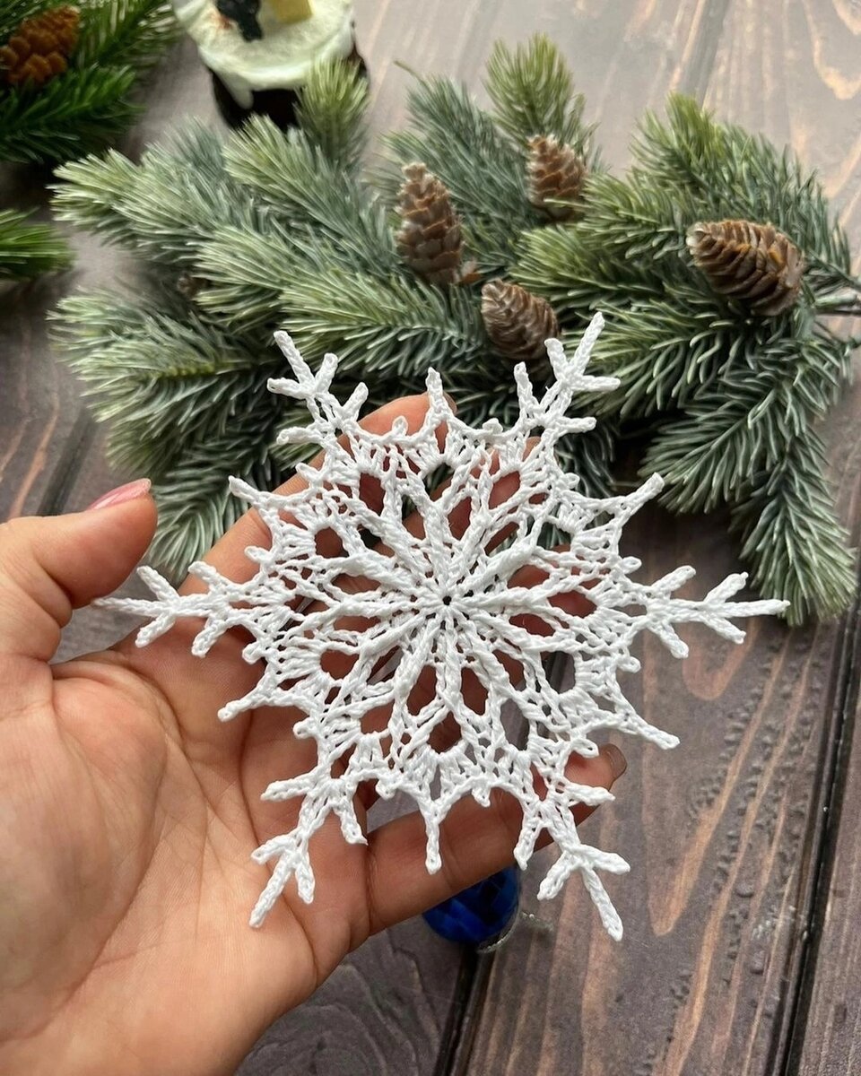 Снежинка от Светланы @s.lana.knits