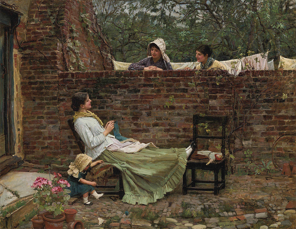 Джон Уильям Уотерхаус. Сплетни,1885