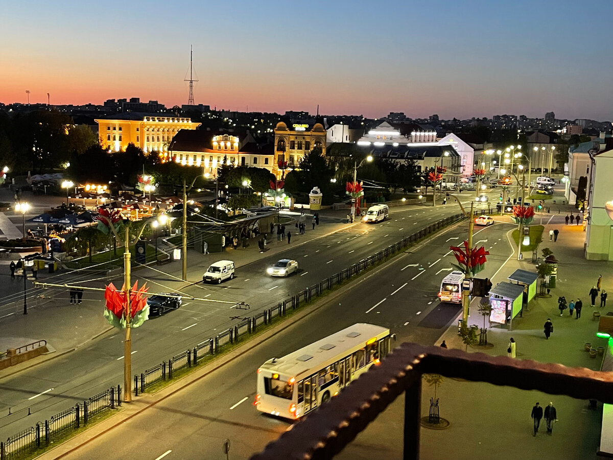Вид с балкона отеля "Неман"