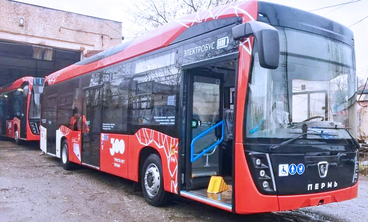 Фото из Перми: новые электробусы, ноябрь 2023 года