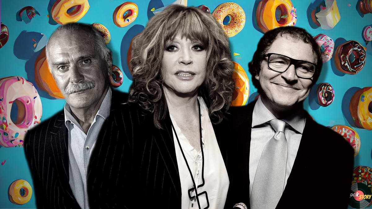 На фотографии: Никита Михалков, Алла Пугачёва и Дмитрий Дибров 