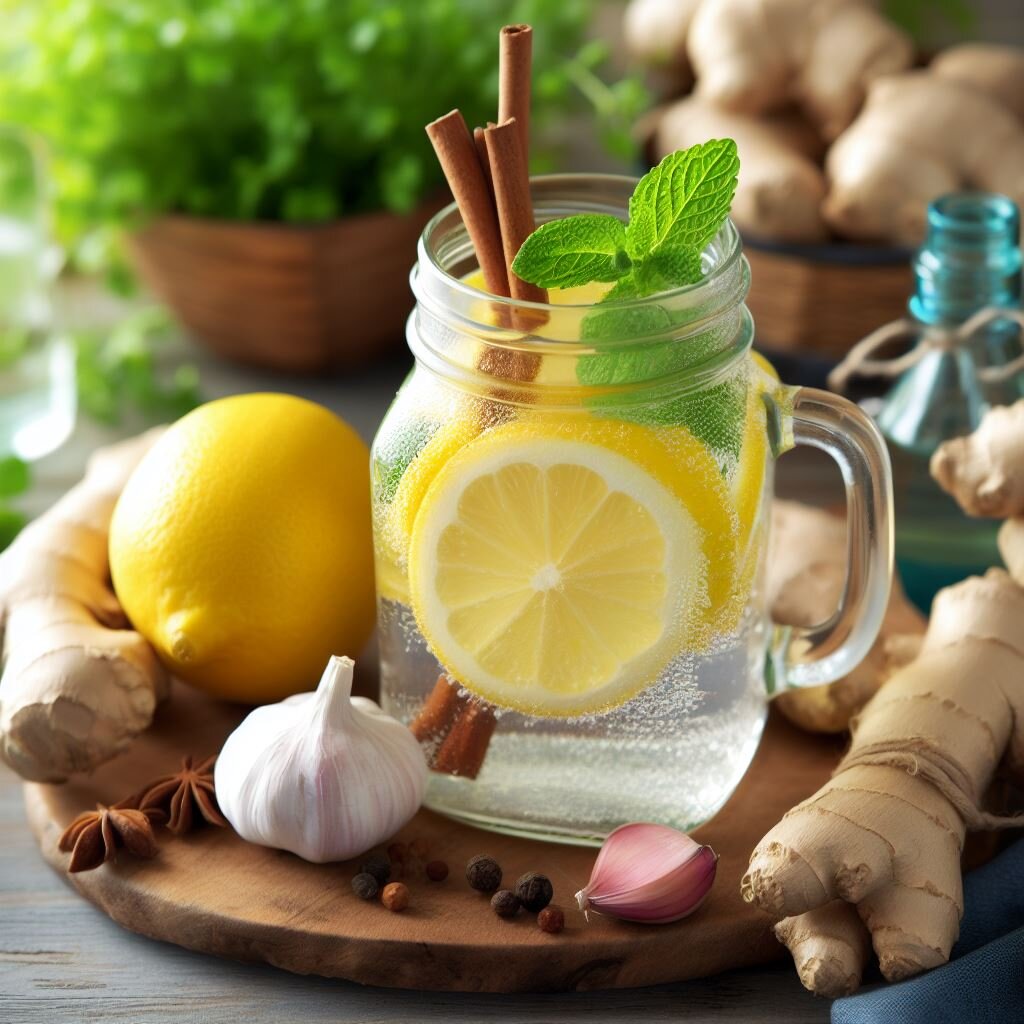 🍵 Чай с имбирем и лимоном для похудения и при простуде - рецепт автора lana💚💛💚