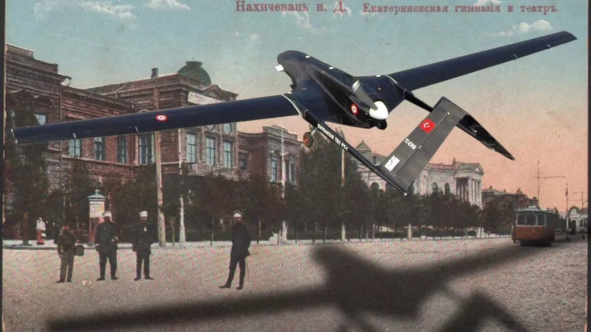     Каким образом Байрактар оказался в Нахичевани, спросите вы. Что делать этому турецкому беспилотнику в ростовской Нахичевани?
