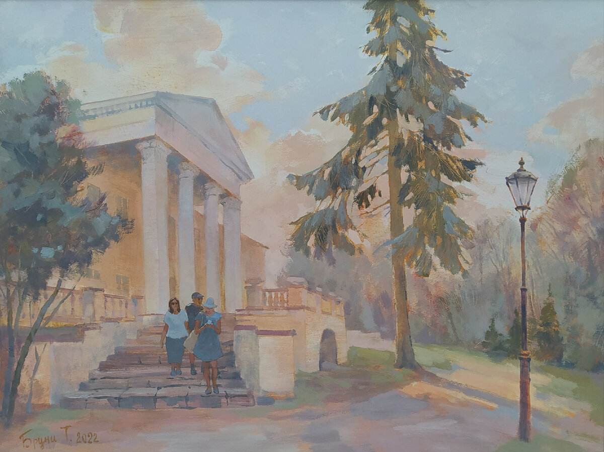 Бруни Татьяна. Узкое Дом Трубецких масло холст 60х80