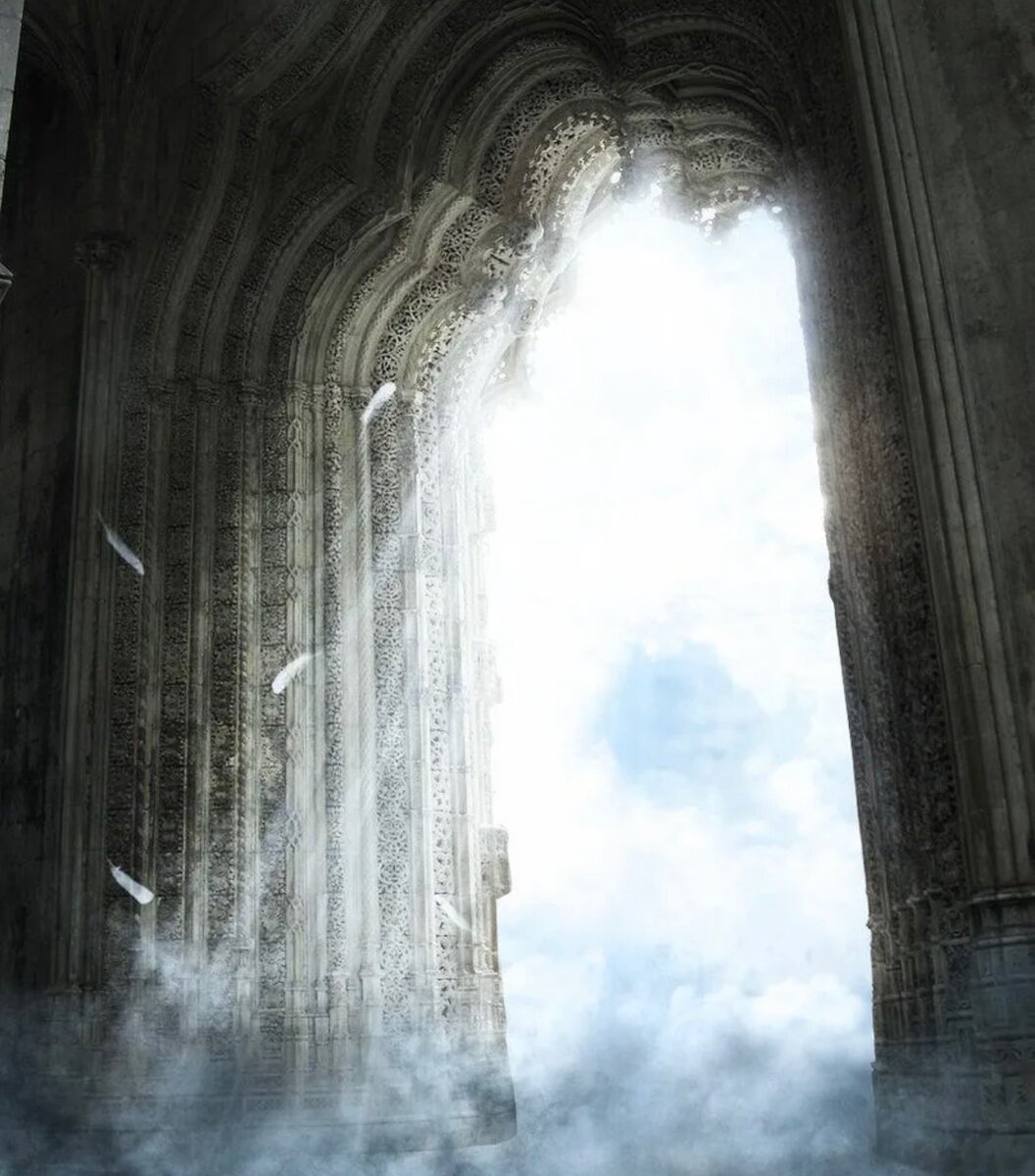 врата в рай. небесная лестница. райские врата. врата эдемского сада. лестница к богу.