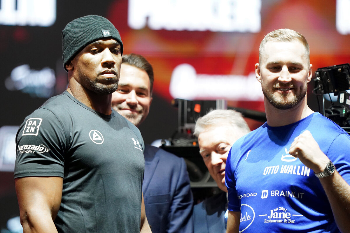 Экс-чемпион мира в супертяжелом весе по версиям (WBA, WBO и IBF) - Энтони Джошуа и шведский тяжеловес - Отто Валлин