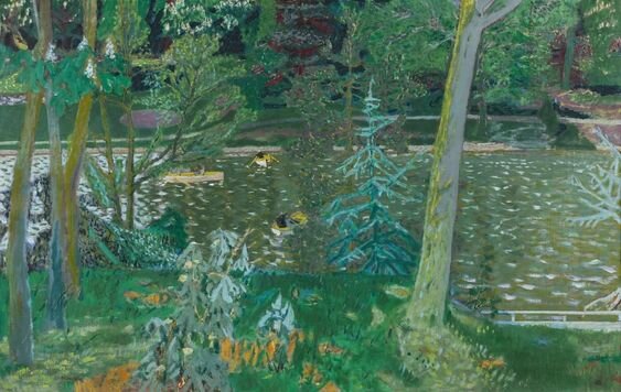 Морис Брианшон. Озеро в Булонском лесу. 1941. Источник: https://ru.pinterest.com/pin/59672763800460514/