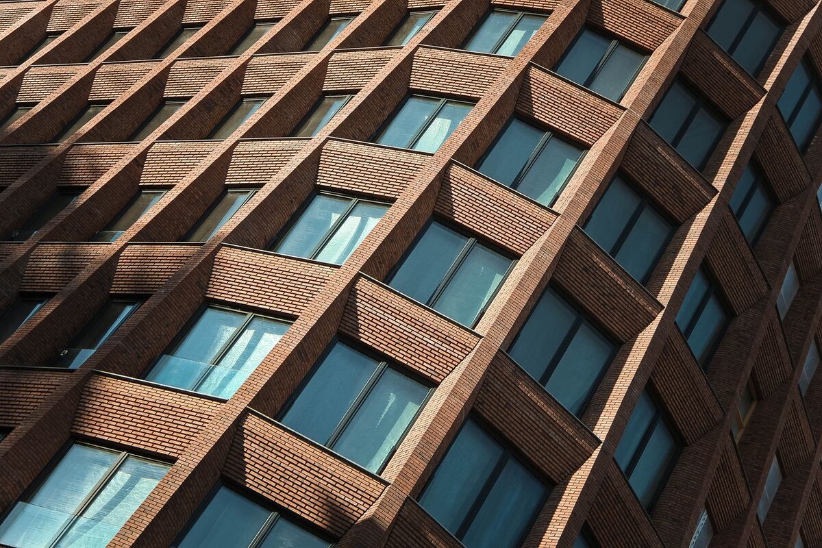 Дом с кирпичной кладкой.