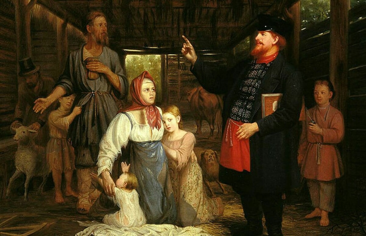 Алексей Корзухин. Сбор недоимок. 1868