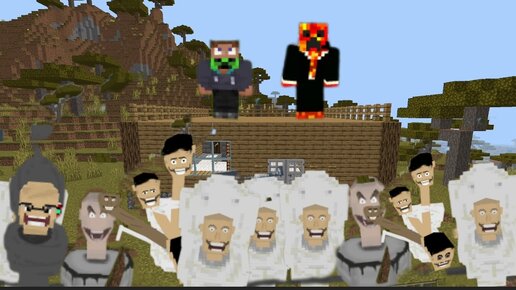 НА НАС НАПАЛИ СКИБИДИ ТУАЛЕТЫ В МАЙНКРАФТ 100% ТРОЛЛИНГ ЛОВУШКА В MINECRAFT