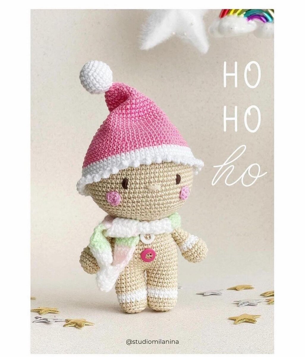 Попробуйте связать эту милейшую печеньку 