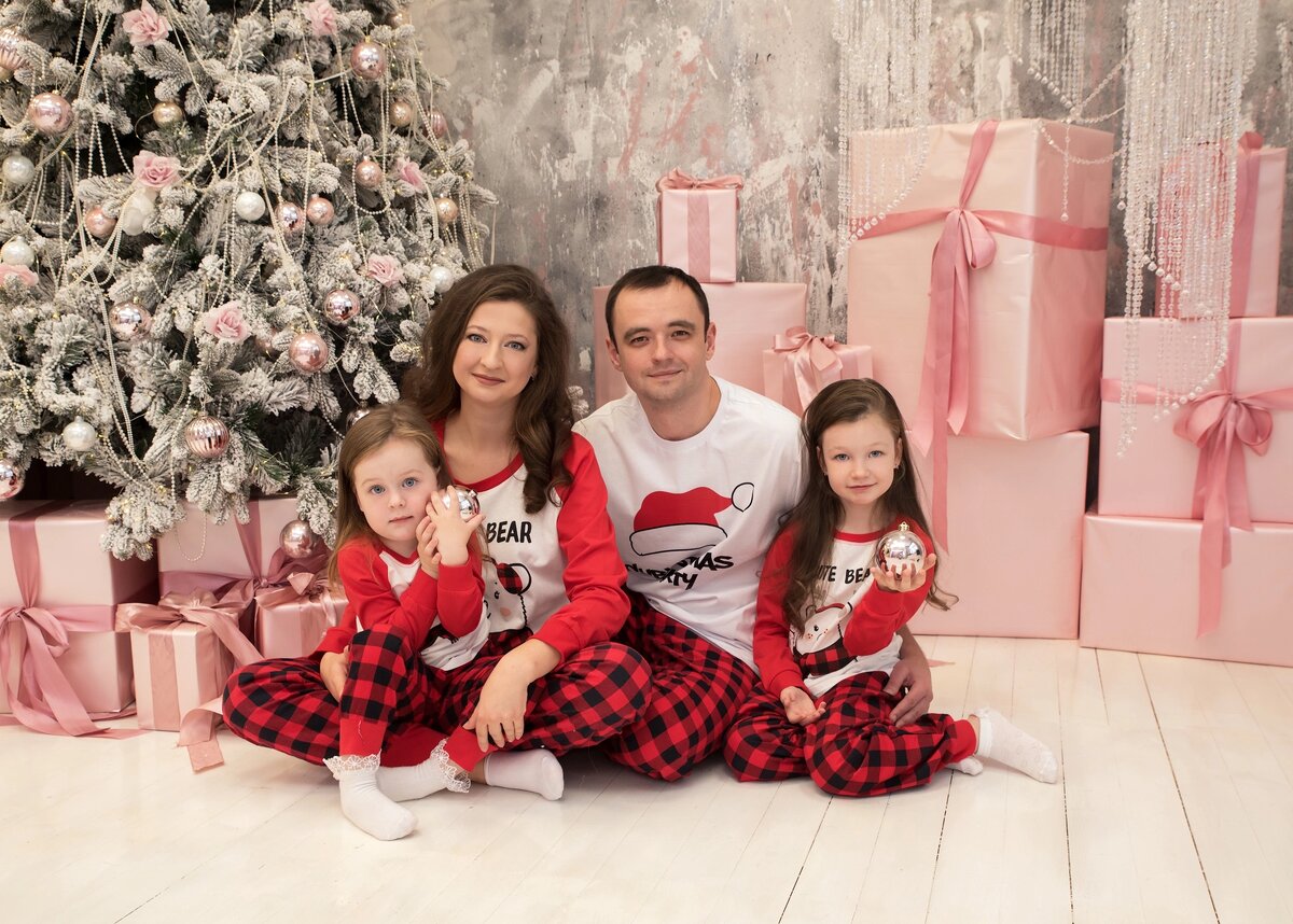 Новогодняя семейная фотосессия