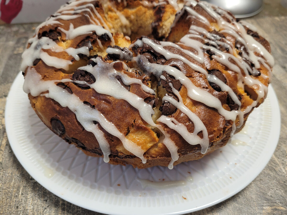 🥮Уютное наслаждение-яблочный кекс с корицей и шоколадным каплями🥮,  ванильное глазурью. | Кухня. Кофе.Каблуки. | Дзен