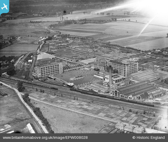 Фотография завода 1922 года,  аэросъемка с сайта Britain from Above. ссылка на источник: https://www.britainfromabove.org.uk/en/image/EPW008028