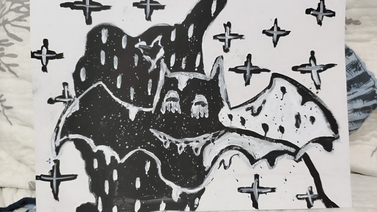 Фотография автора, рисунок Ивана.