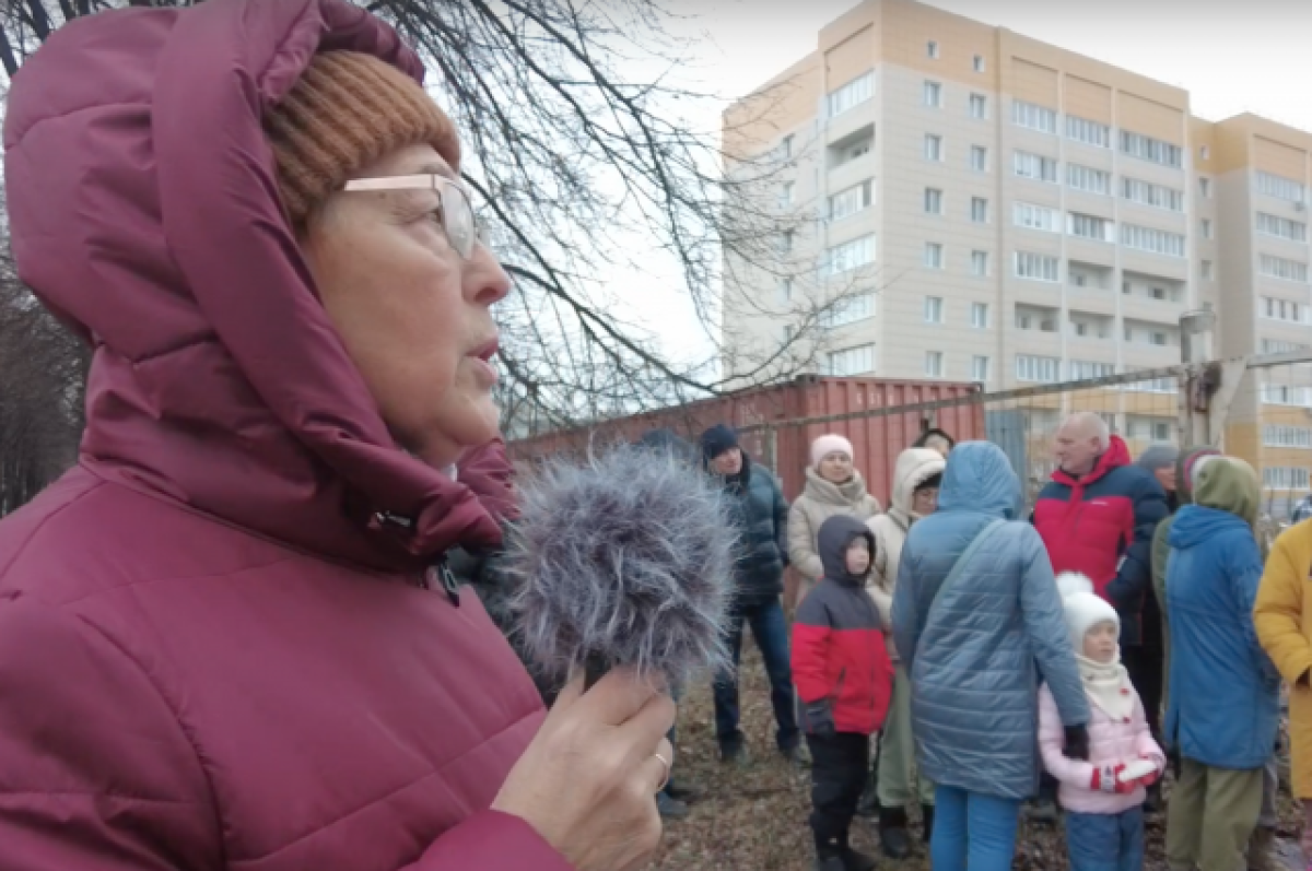    Жители Краснообска вышли на протест против точечной застройки