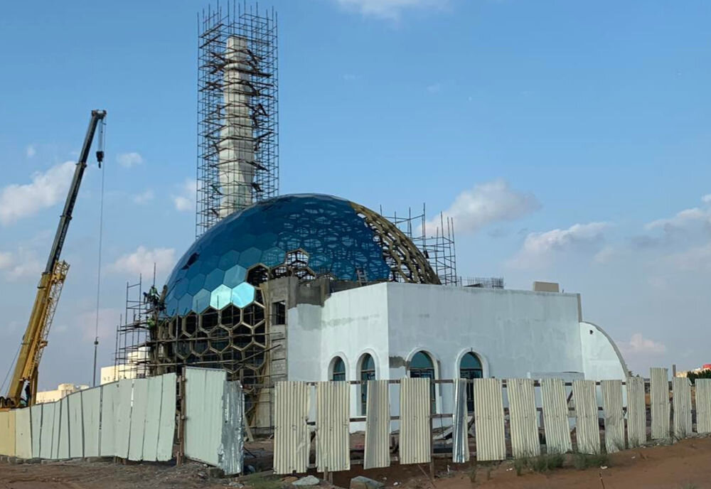 Мечеть на окраине города Al Dhaid в эмирате Шарджа (ОАЭ)