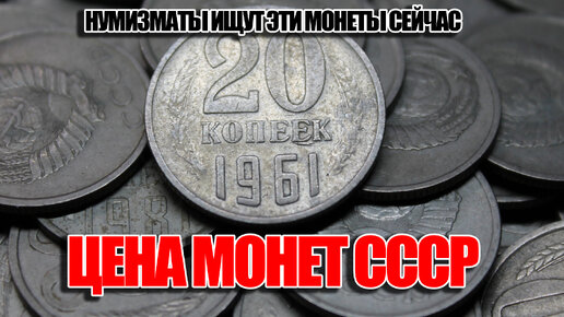 Посмотрите советские монеты дома сейчас, цена и стоимость 20 копеек 1961-1991, дорогие монеты СССР