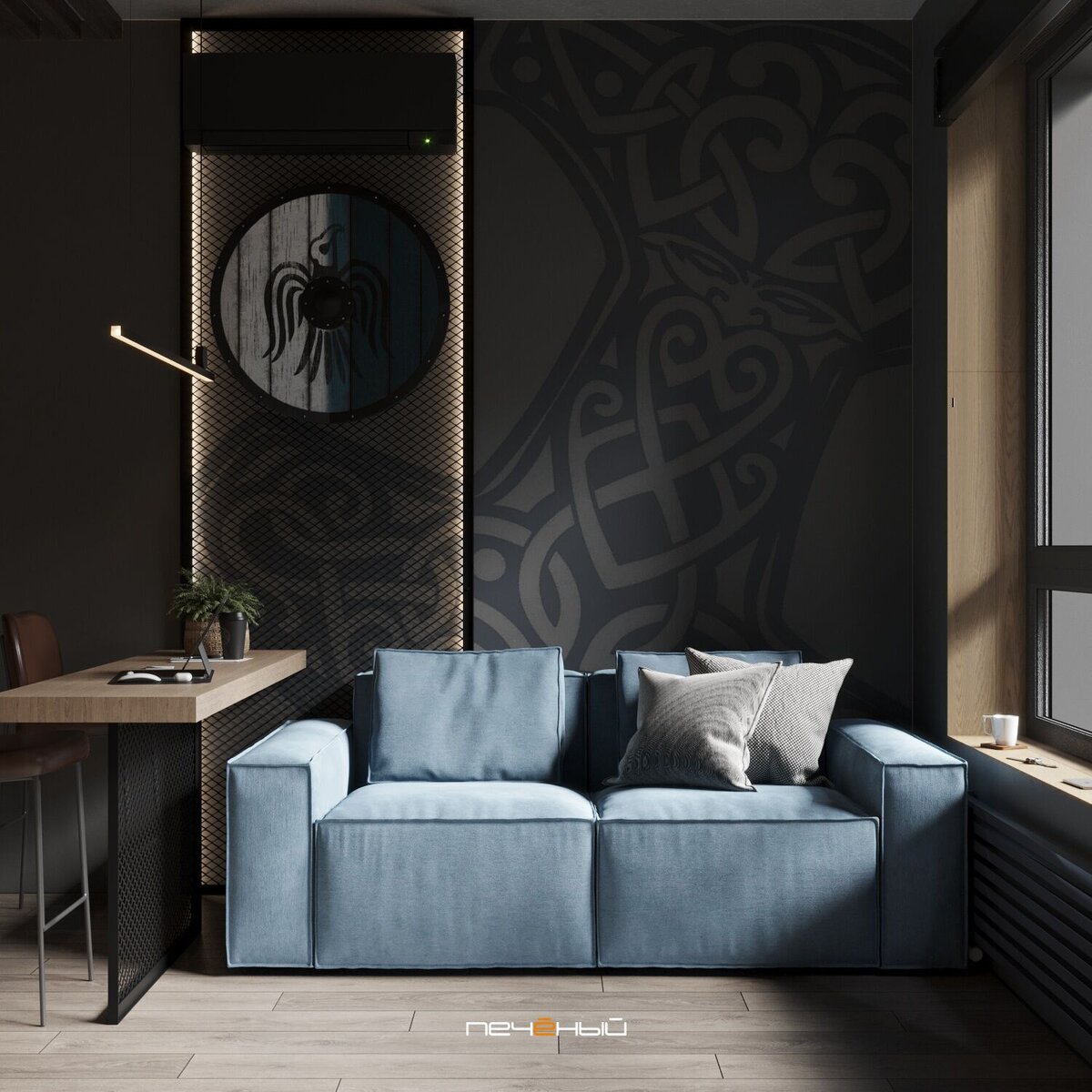 Дизайн кухни-гостиной