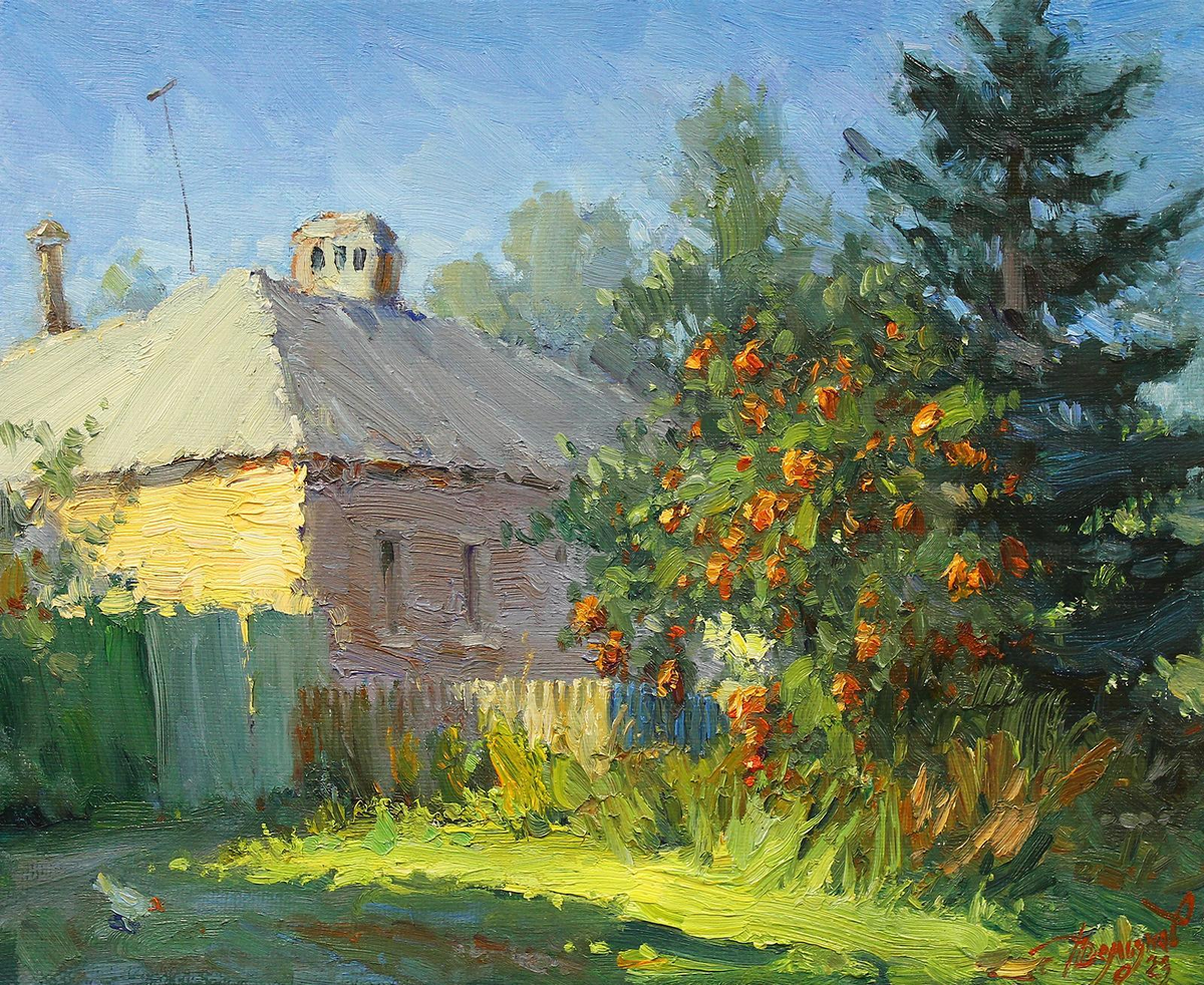 "Простой сюжет", холст, масло, 45 х 55 см, 2023 г.