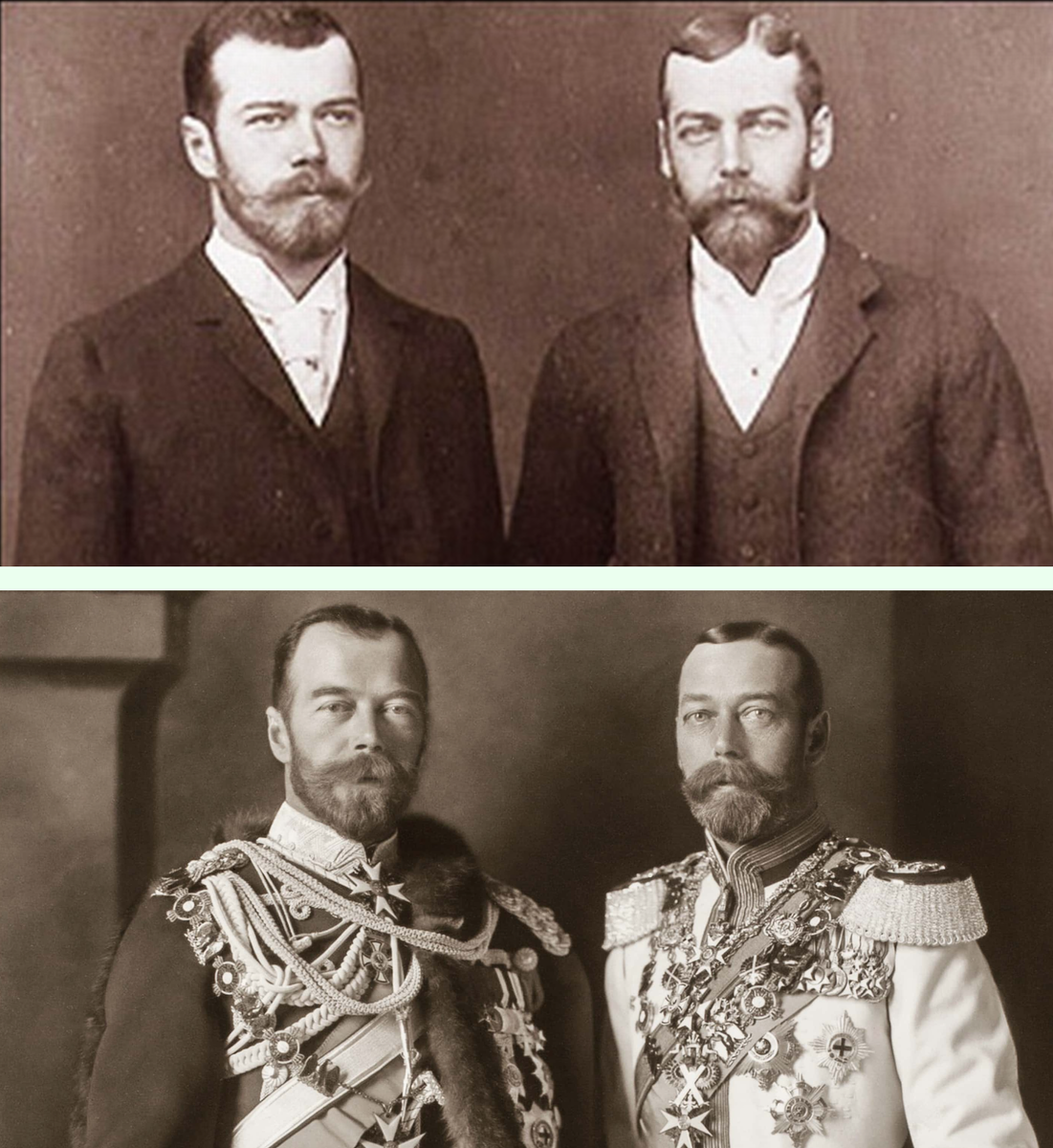 Николаq II и Георг V 