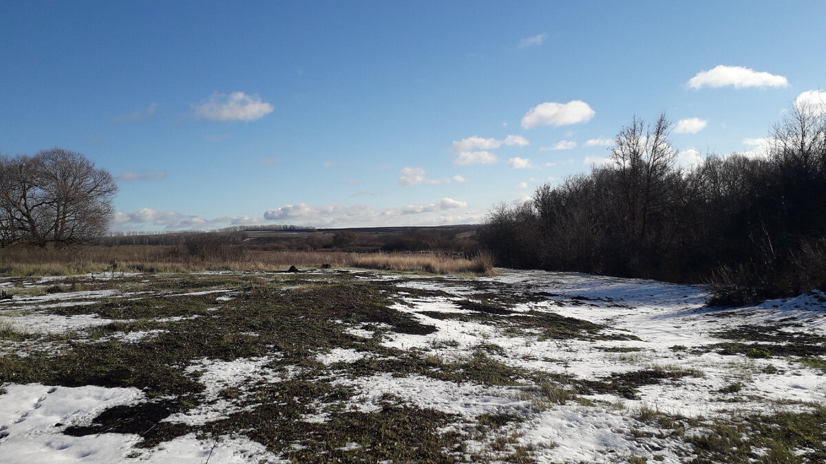 Красиво. Люблю синее небо с облаками.