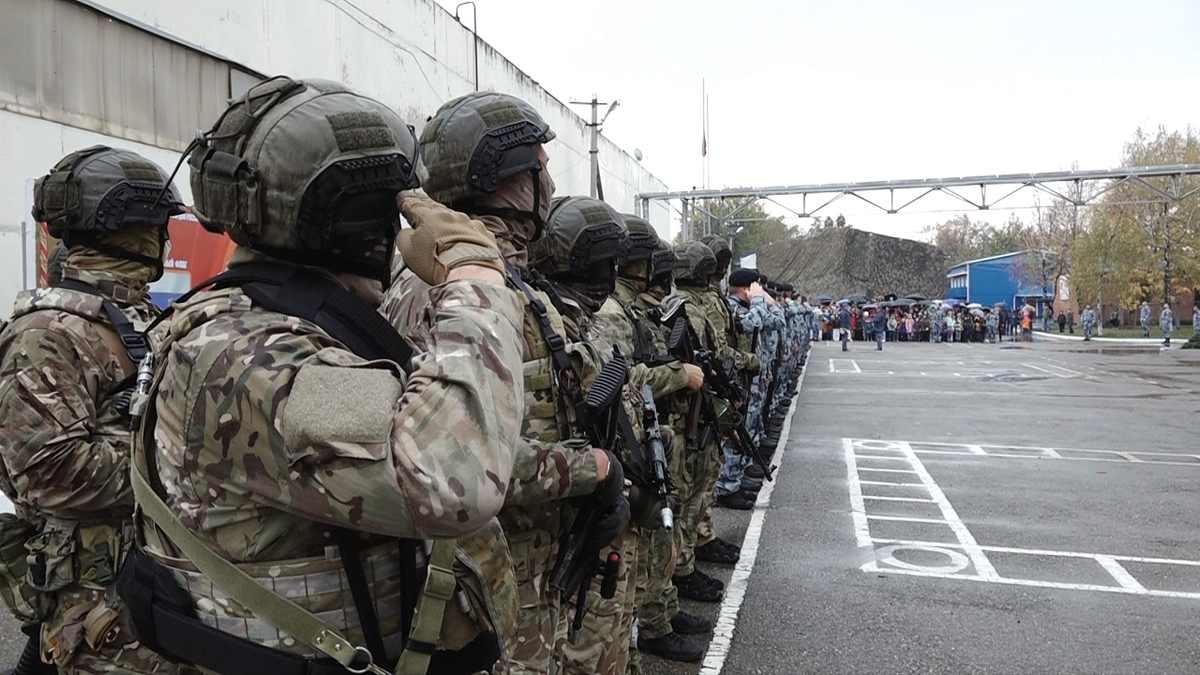    ОМОН «Пластун» отметил 35-летие со дня образования подразделения. Фото: телеканал «Краснодар»