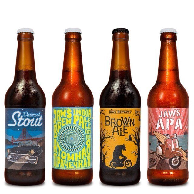Всего четыре сорта из многих и многих, сваренных Jaws Brewery.