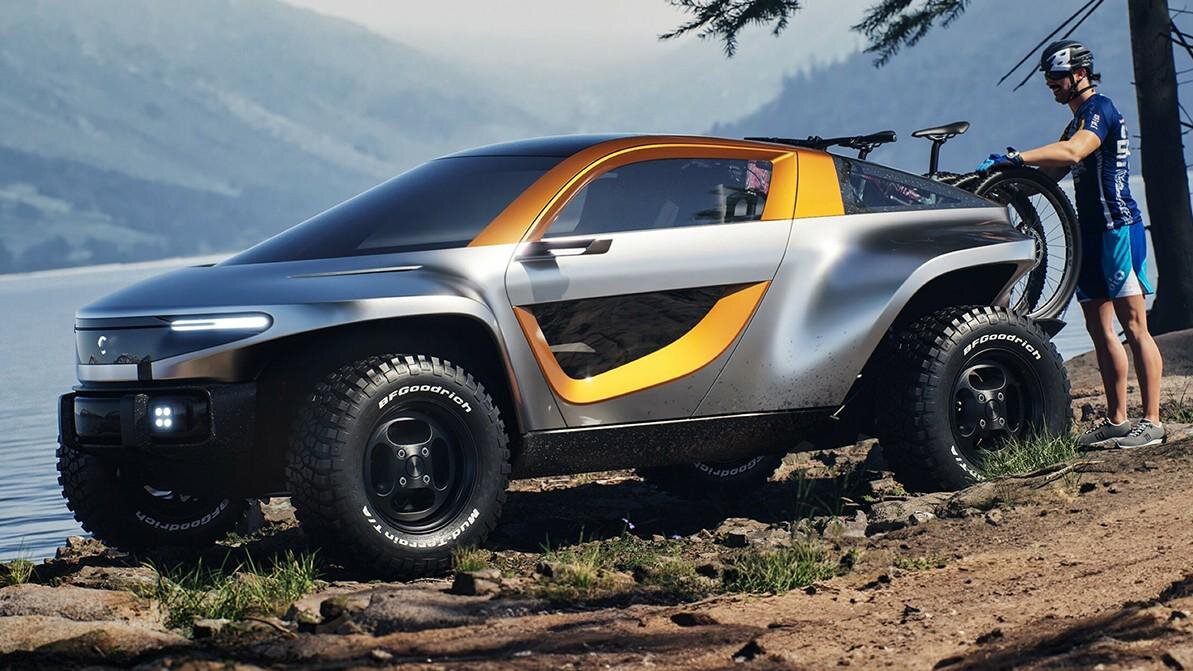 Callum Skye — это компактный электромобиль 4×4, созданный для скоростного покорения бездорожья.