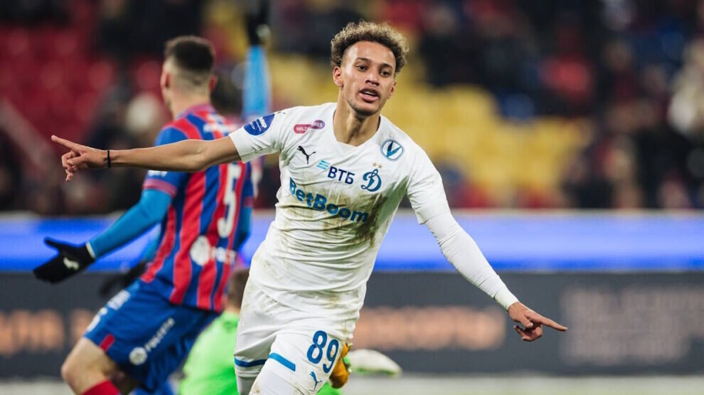    Бителло стал героем игры с ЦСКА. Фото: пресс-служба ФК «Динамо» (Москва)