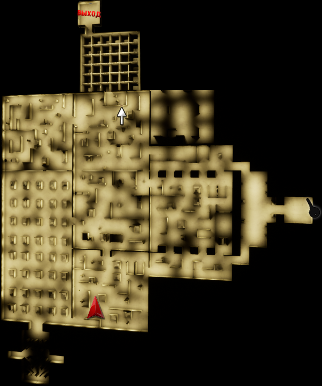 Карта-схема уровня 0 (верняя часть)