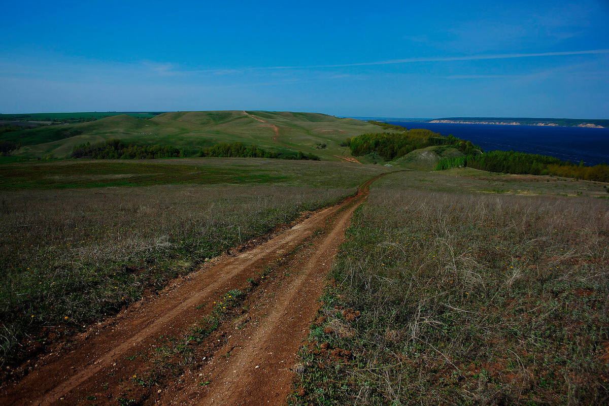 Путь от пристани "Красное Тенишево" к поселку. Фото Артем Зеленовский
