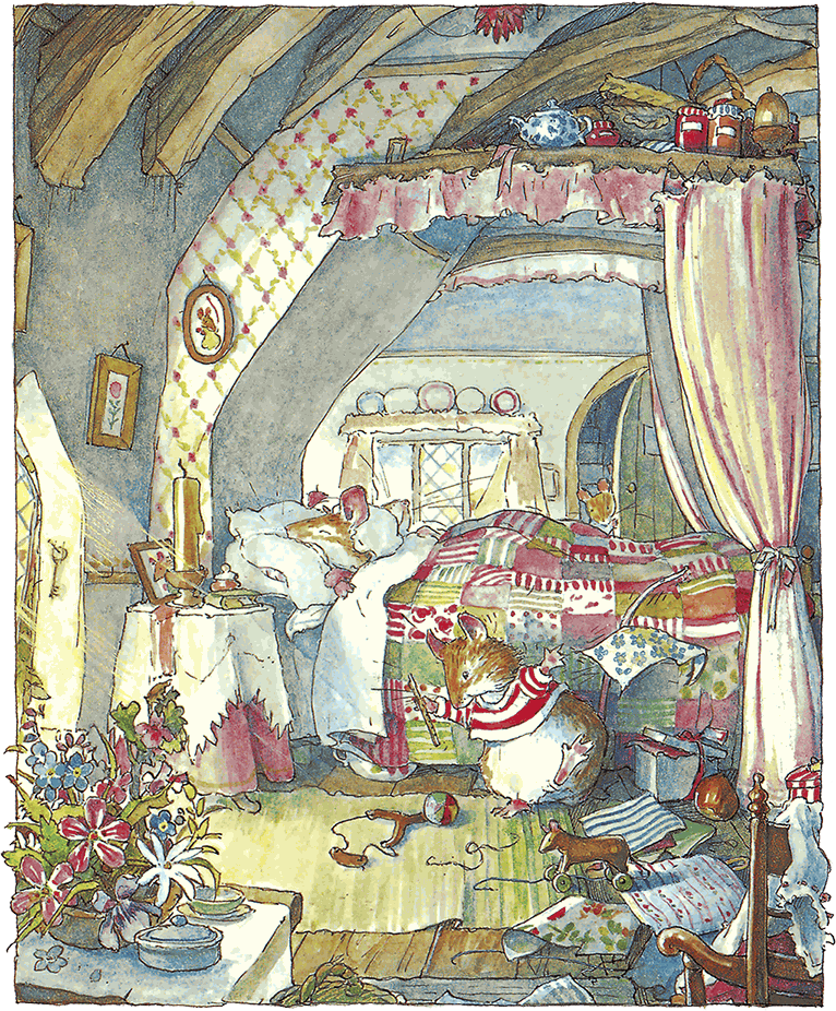 Иллюстрация Джилл Барклем из сборника "Ежевичная поляна"