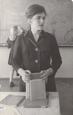    Урок немецкого языка. 1962 г. Фото: Из личного архивa/ Нелли Кузина