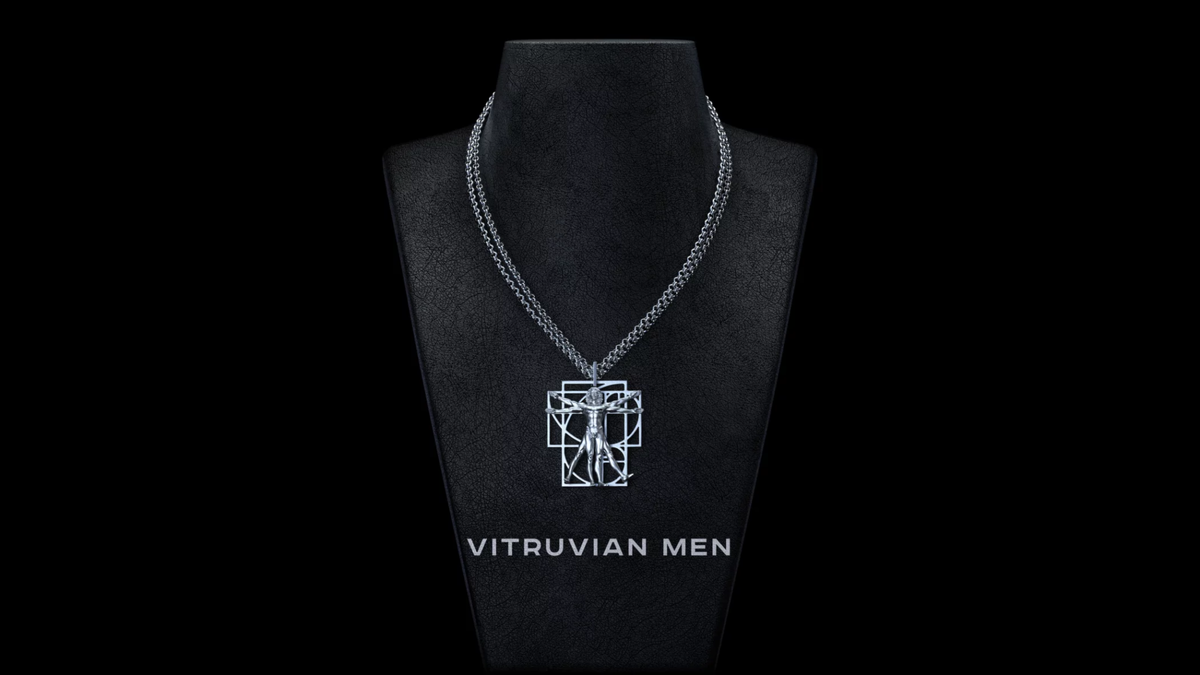 Кулон Vitruvian Man от Thing Jewelry
