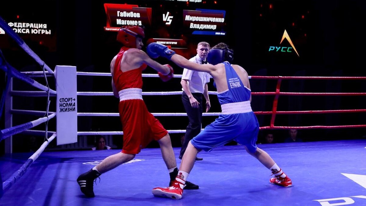    Боксеры Сургутского района встретились на ринге с противниками из сборной Югры