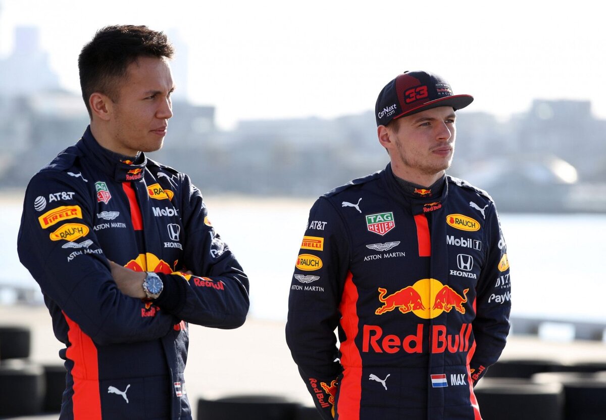    Алекс Албон и Макс Ферстаппен в Red Bull в 2020 годуФото: Getty Images / Red Bull Content Pool