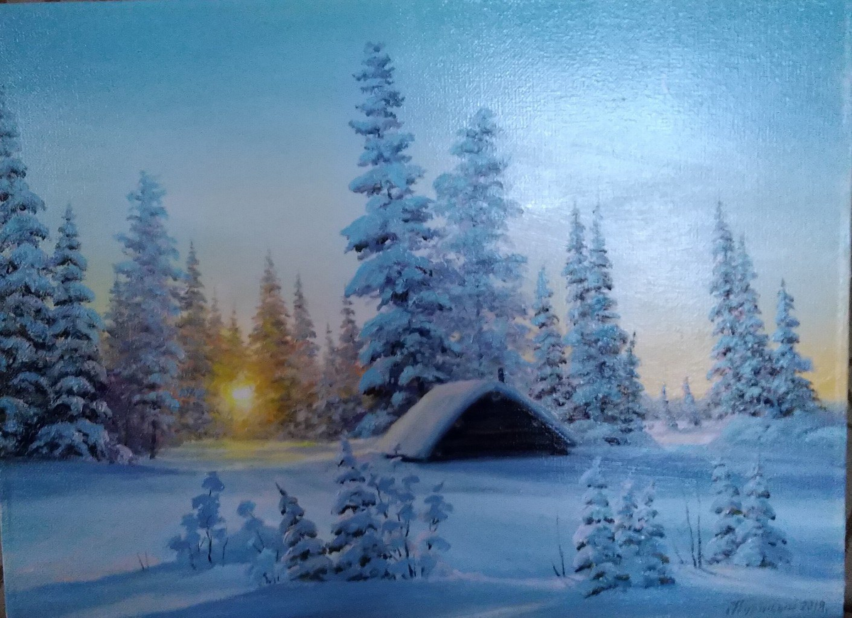 Представляю Вашему вниманию еще одного нашего современники Сергея Павловича Курицына. Художник родился в городе Архангельске, в 1962 году. Учился в художественной школе в Архангельске.-30