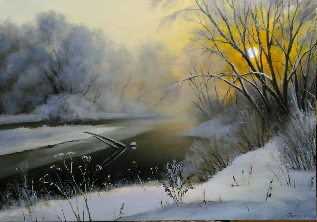 Представляю Вашему вниманию еще одного нашего современники Сергея Павловича Курицына. Художник родился в городе Архангельске, в 1962 году. Учился в художественной школе в Архангельске.-31