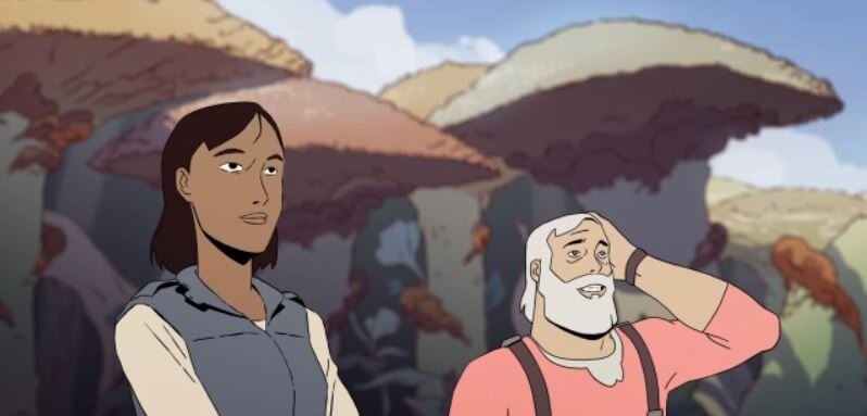 Бравый капитан со своей спутницей