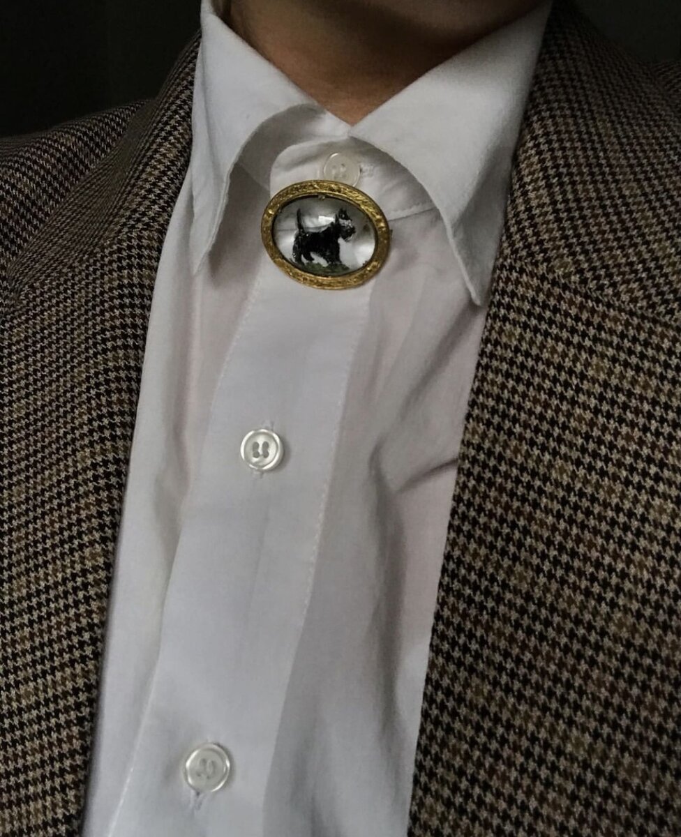 Брошь с реверсной инталией MIZPAH, фото SEA L'AMORЯ