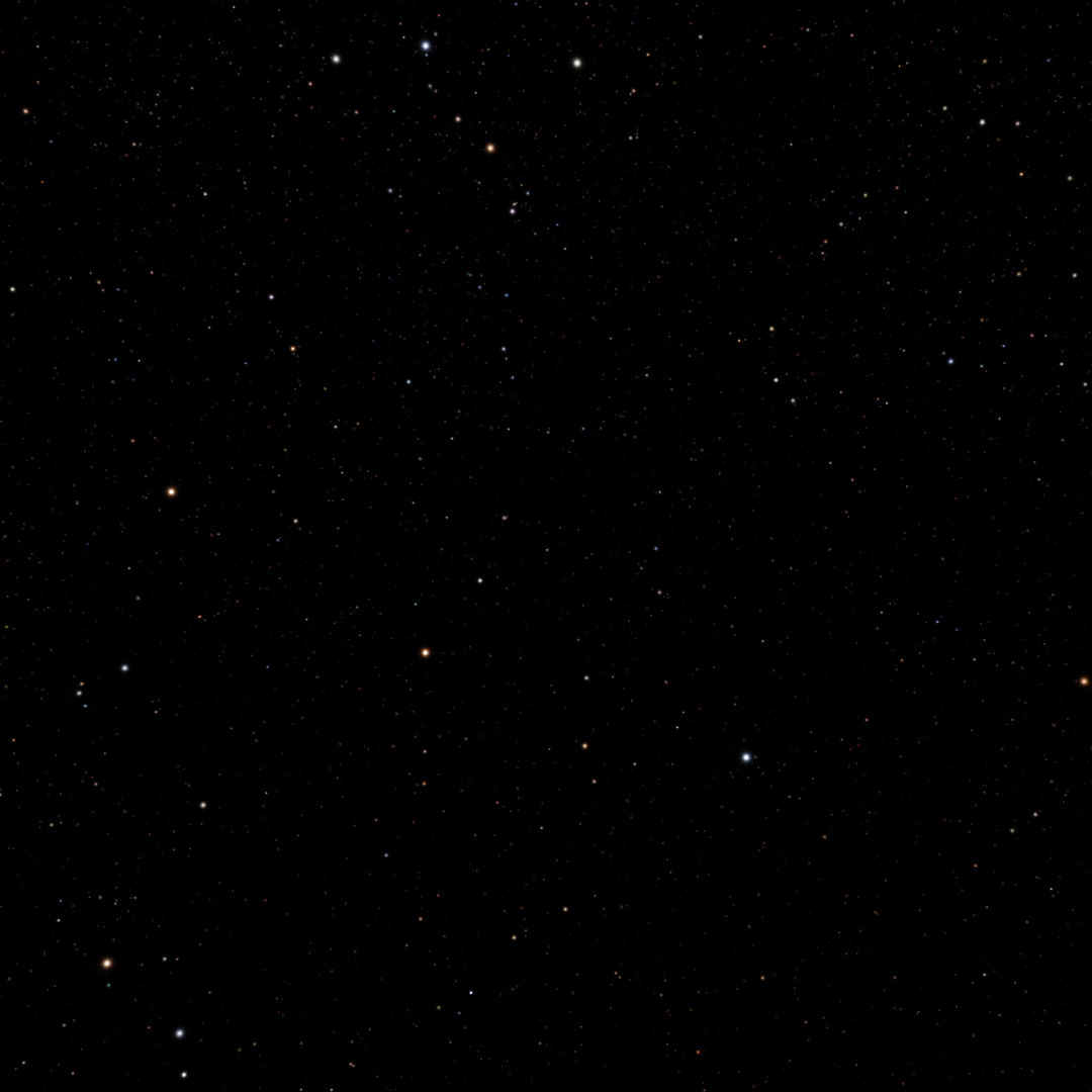 Созвездие Андромеды при наблюдении в космосе (изображение автора)