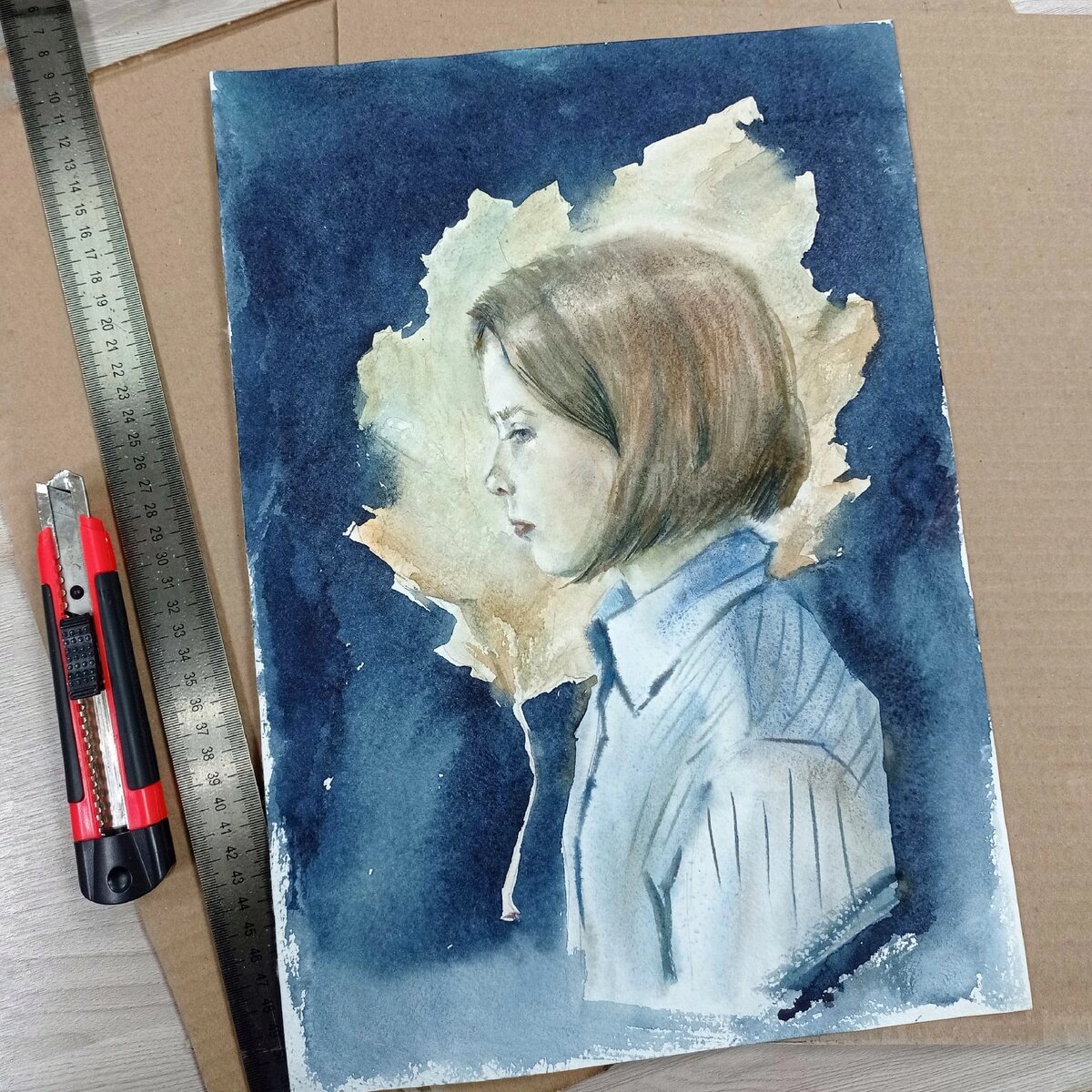 Саша, портрет«Юность — осень детства» 