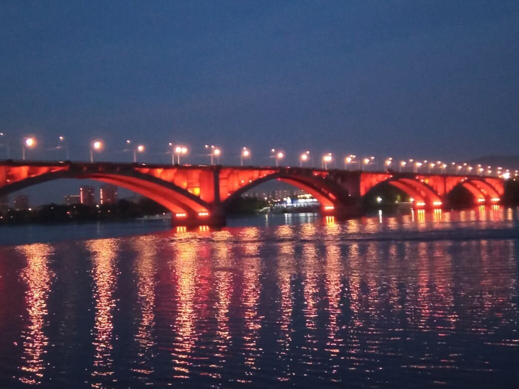 вечерний мост