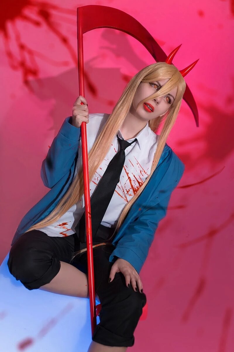 Косплей на Пауэр из аниме «Человек-бензопила». Автор: Альбина Shimatare Черняева. Группа косплеера во «ВКонтакте»: vk.com/shimatarecosplay   📷