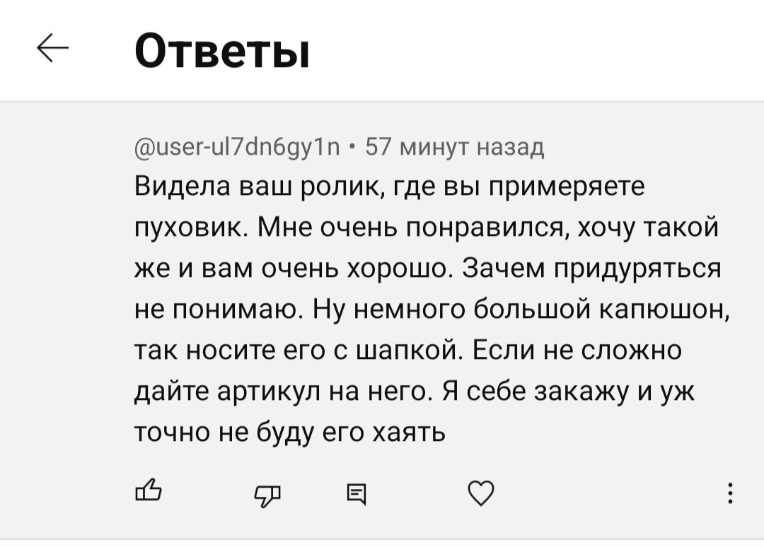 Опять кому-то день матери не угодил. Зачем обхаяла хороший пуховик |  Наталья Новикова | Дзен