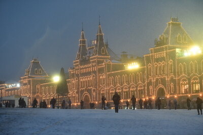    Первый снег в Москве ©Александр Манзюк РИАМО