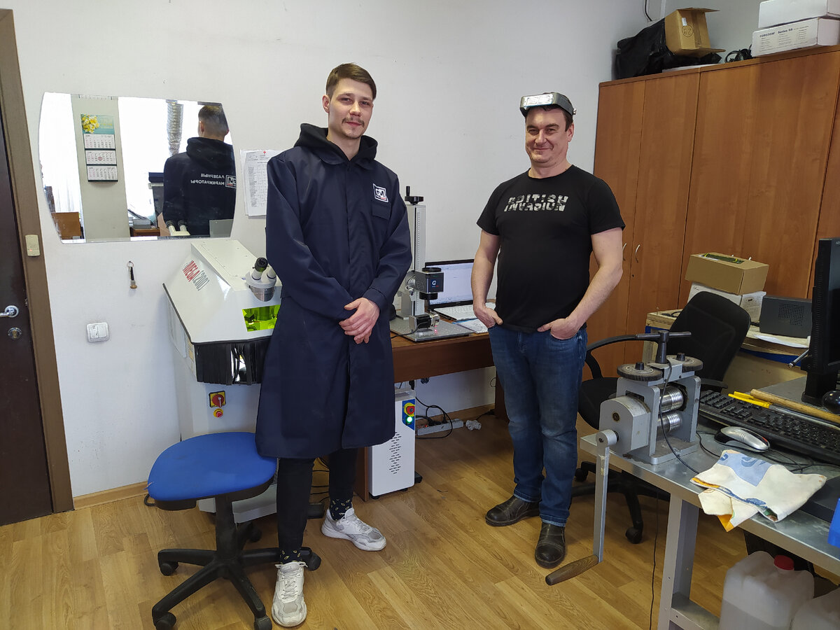 Лазерный маркер G-MARK 100 30w в небольшой ювелирной мастерской