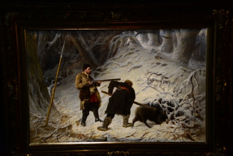 В.Перов - Охота на медведя (1879)